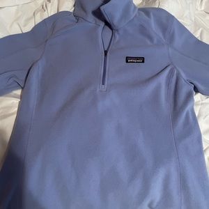 Patagonia Micro D Pullover 1/2 Zip Violet Sz M